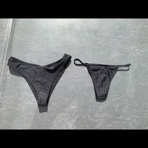 Black bikini bottoms